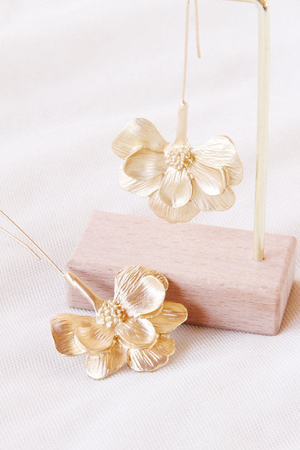 Boucles d'oreille mariage - FLORA