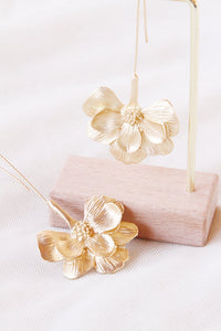 Boucles d'oreille mariage - FLORA